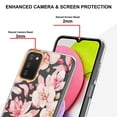 thumbnail image 4 of Allytech Samsung Galaxy A03S Case Clear, Flower Series Crystal Clear Back Cover Flexible TPU Silicone Shockproof Drop Proof Anti-yellow Protection Case Cover for Galaxy A03S, Pink Flower, 4 of 5