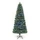 Costway 7Ft Fibre Optique Artificielle Arbre de Noël W / 275 Multi-Couleur LED Lumières & Stand – image 2 sur 10