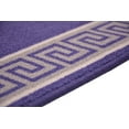 Custom Size Greek Key Meander Navy Blue Roll Runner Rug 36 Inch Wide