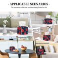 thumbnail image 5 of Tissue Box Cover, Lotus Root Rose Flowers Leather Tissue Box Holder Square for Bathroom, Waterproof Box Cover Decorative for Vanity Countertop/Night Stands/Office Desk, 5 of 5