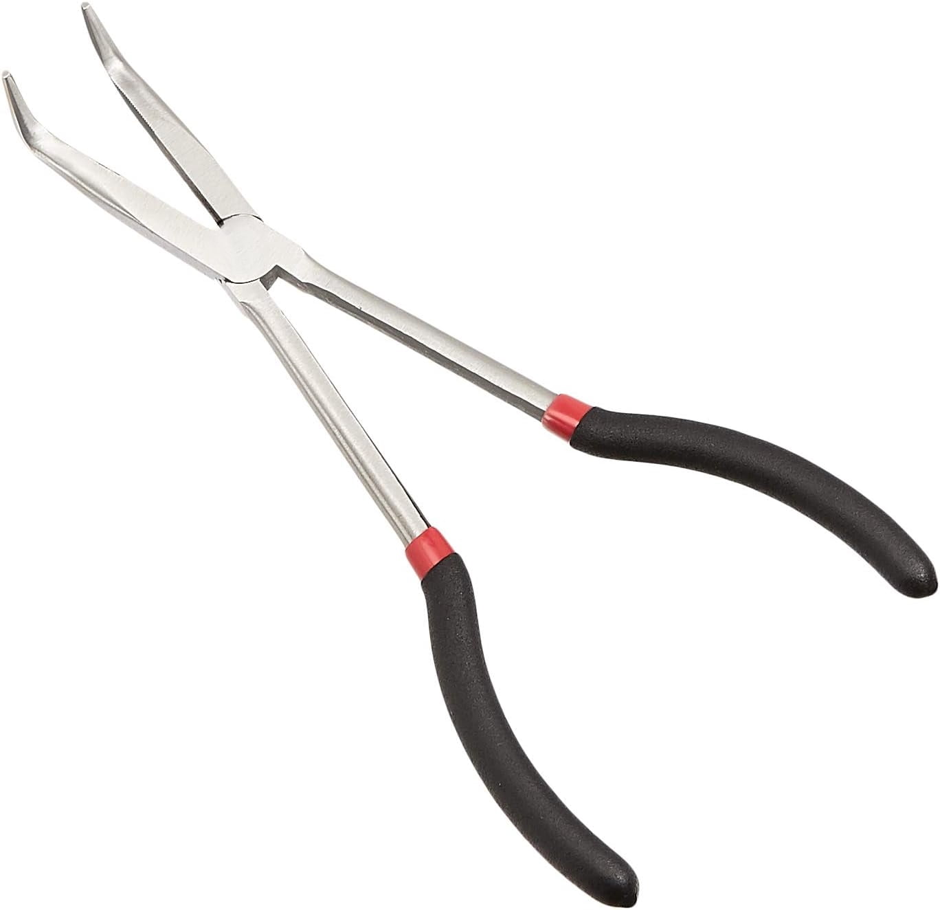 Extra Long Reach Needle Nose Pliers Tool Set for Narrow Spaces, Versatile, 3-Piece, Black