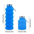thumbnail image 3 of Botella Para Agua Botella de agua plegable Botella de agua expandible 500 ML a prueba de fugas para caminatas en el gimnasio, 3 of 7