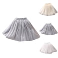 thumbnail image 4 of XXWXYD Girls Layered Tu𝗍u Skirt Elastic High Waist Tulle Ballet Dress Mesh Flow𝗒 Evening Prom Gowns Toddler Princess Par𝗍y Costum𝖾 A Line Fluff𝗒 Pettiskirt, 4 of 4