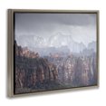 thumbnail image 4 of Stupell Industries Zion National Park Landscape Photography Brown Floater Framed Art Print Wall Art, 21 x 17, 4 of 10