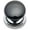 Black, variant on Rk International CK 312 Porcelain 1-1/4" Round Classic Flat Mushroom Cabinet Knob - White