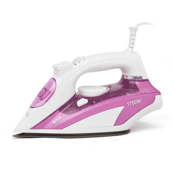 Plancha De Vapor Disa Home Iron Essential Blanco/Lila Suela Acero Inox 19-10-0-053