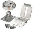 thumbnail image 4 of Stainless Steel Hasp Lock for Padlock Gate Door Shed - 3/4/5 Inch, 4 of 5