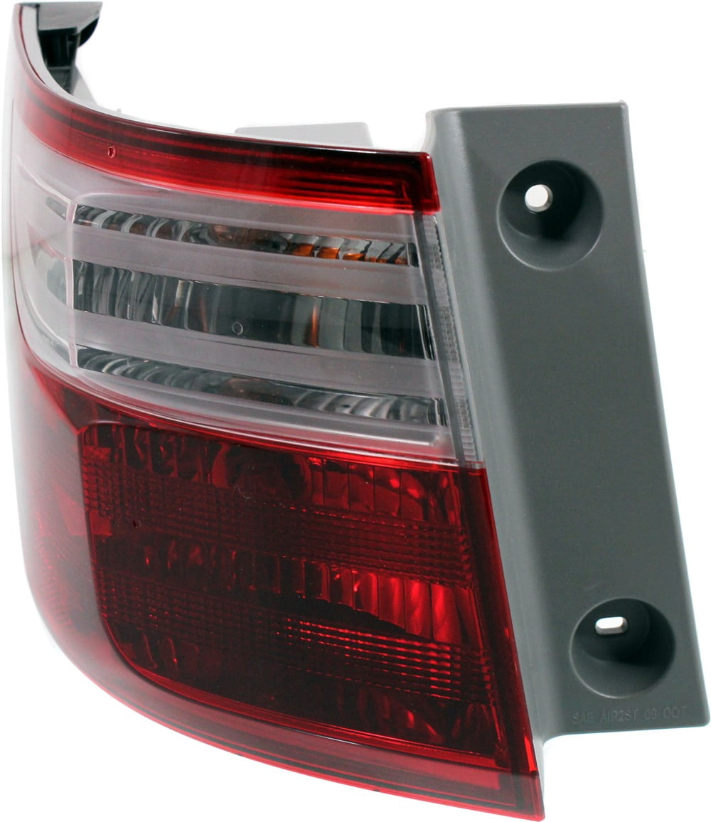 Tail Light Compatible With 2011-2013 Honda Odyssey Left Driver Side, Outer With bulb(s)