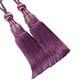 thumbnail image 1 of Kearding Tieback de cortina con borlas de moda para accesorios de habitación, decoración duradera para el hogar, fácil de tejer, multiusos, 2 Decoración del hogar púrpura 1, 1 of 6