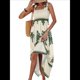 thumbnail image 2 of Vestido Bohemio con Cuello Cuadrado para Mujer, Informal, para y Verano, para Vacaciones en la Playa 2025 y Verde XXL, 2 of 8