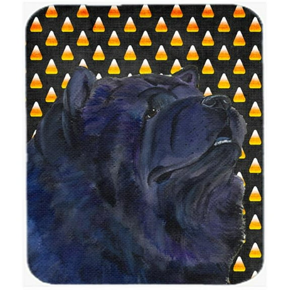 Chow Chow Candy Corn Halloween Portrait Mouse Pad, Hot Pad Or Trivet