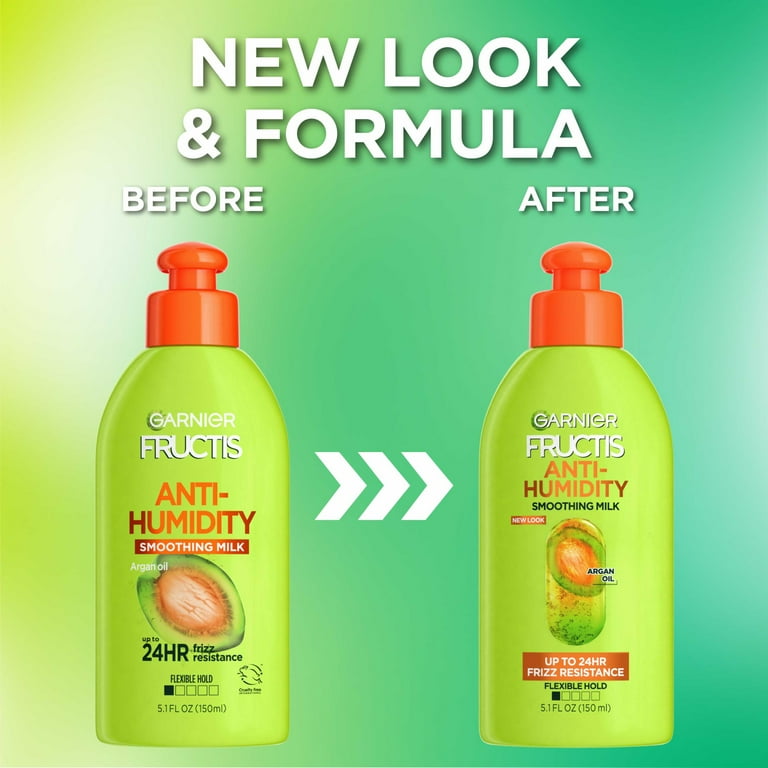 Garnier Fructis Style Anti Humidity Smoothing and Straightening All Hair Types Milk 5.1 fl oz