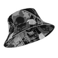 thumbnail image 2 of Gaeub Seamless Pattern With Skulls Printed Double Sided Reflective Bucket Hat Foldable Sun Hat for Camping Hiking Fishing, 2 of 9
