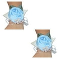 thumbnail image 1 of Ramillete de muñeca Matsuzay con rosa azul claro 2Conjunto, 1 of 6
