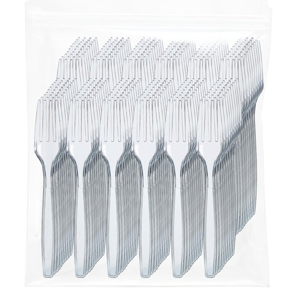 Prestee 500 Clear Plastic Forks