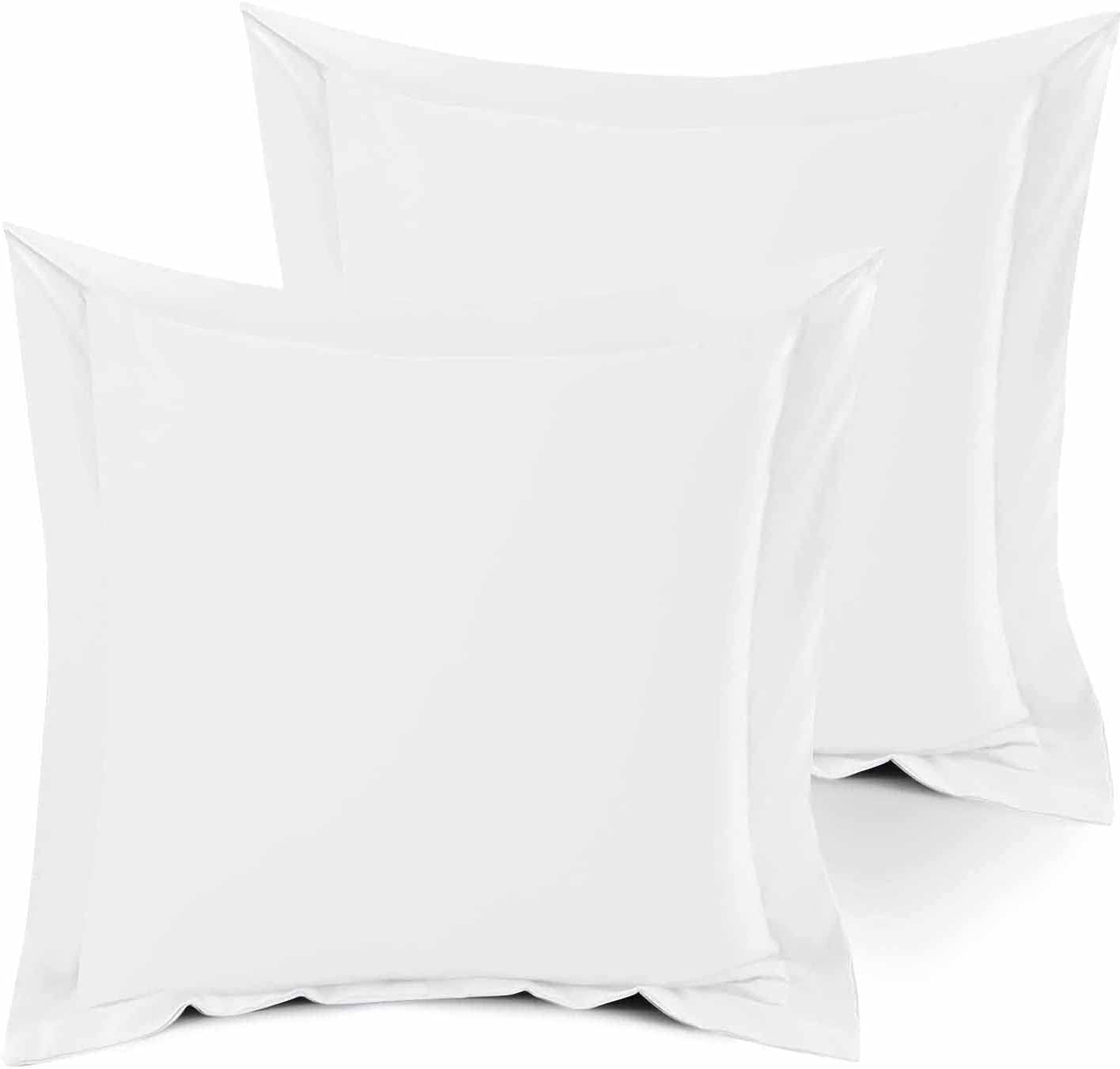 European Square Pillow Shams 600 Thread Count 100 Egyptian Cotton