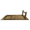 thumbnail image 4 of 108 inch x 40 inch Farmhouse Pine Wood Rectangle Folding Table - Rustic, 4 of 5