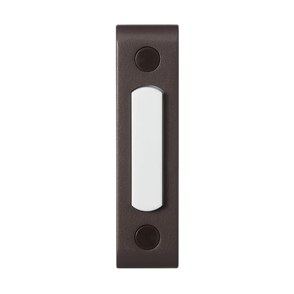 Globe Electric 91009256 Heath Zenith Metal Wired Lighted Push Doorbell Button - Bronze