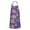 Purple Paisley And, variant on Purple Pioneer Flower and Paisley Pattern Apron-Garden Aprons for Women with Pockets-Cotton Linen Waterproof Kitchen Cooking Gardening Aprons Adjustable for Kitchen,Cooking,BBQ and Salon 33x27 Inch