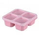 thumbnail image 5 of Bento Snack Box, contenedores de alimentos de 4 compartimentos, contenedor de alimentos dividido reutilizable para trabajo de viaje, fiambrera de Rosa, 5 of 8