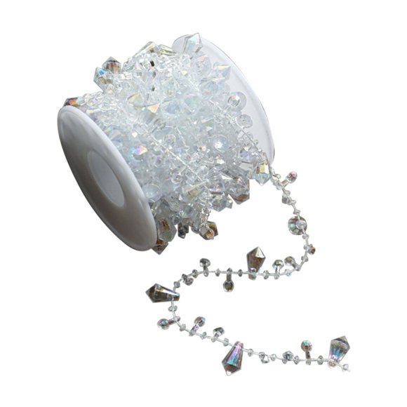 Birdeem Christmas Party Wedding Decoration Diy Jewelry Accessories Clear String Beads Plastic Bead Chain 5M