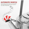 thumbnail image 3 of 1. 5 Stainless Steel Whistling Tea Kettle with Handle Stovetop Tea Kettle Stainless Steel Whistling Teapot for Home Kitchen ( Silver ), 3 of 6