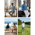 thumbnail image 7 of GIRUNS Men's Golf Polo Shirts Long Sleeve UPF 50+ Lightweight Summer Casual Quick Dry Tee Dark Blue 2XL, 7 of 7