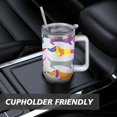 thumbnail image 7 of Cute Canine Design 40oz Water Bottle - BPA Free Dog Lovers Tumbler with Handle & Straw - Gift for Women Coffee Mug, 7 of 7