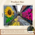 thumbnail image 3 of Graffiti Wallpaper Alleyway Vibrant Sunflower Graffiti Peel and Stick Wall Murals 69"H x 96"W Removable PVC Wall Paper Self-Adhesive Wall Paintings Art Decor for Bedroom Living Room, 3 of 7