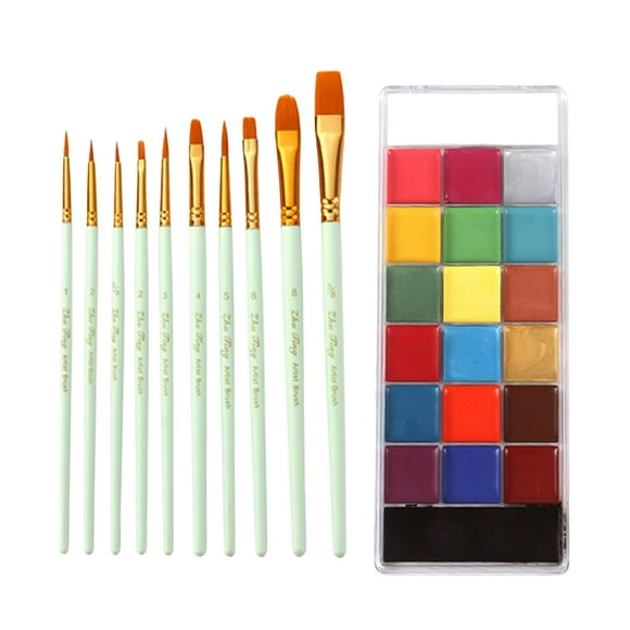 Pintura facial y corporal perfecl 20 colores con pinceles