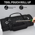 thumbnail image 2 of Shisuyan Roll Up Tool Kit Organized Storage Black 1Pack Electricians Organizer, 2 of 8
