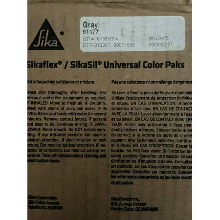 (16) SIKA / SIKASIL UNIVERSAL COLOR PAKS GRAY 91177