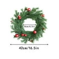 thumbnail image 3 of WEGFTDUOP Artificial Door Ring Hanging Decoration With Christmas Leaves Red Berries And Wreath, 3 of 6