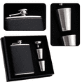 thumbnail image 3 of HipFlaskGiftSet,HipFlasksforLiquorforMenwithBlackLeatherCover,, 3 of 5