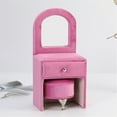 thumbnail image 2 of BNNG Dollhouse Furniture, Suitable For Jewelry Storage Boxes, Openable Rose Pink Sofa Jewelry Box Miniature Sofa Couch for Mini House Heart Shape Velvet Chair 1/6 Scale Mini Accessories, 2 of 9