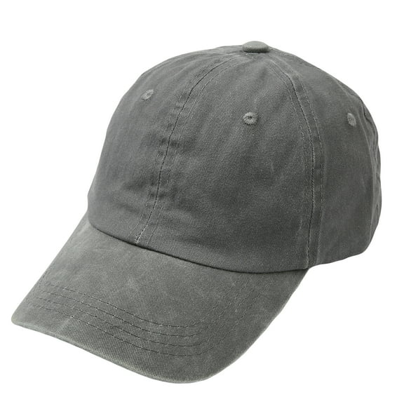 WITHMOONS Ponytail High Bun Hat Ponycaps Cotton Baseball Cap PZ10041 (Grey)