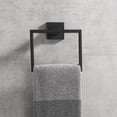thumbnail image 6 of Orlif Bathroom Towel Ring SUS 304 Stainless Steel Square Towel Bar，Towel Rack Matte Black Towel Holder Modern Towel Hanger, 6 of 7