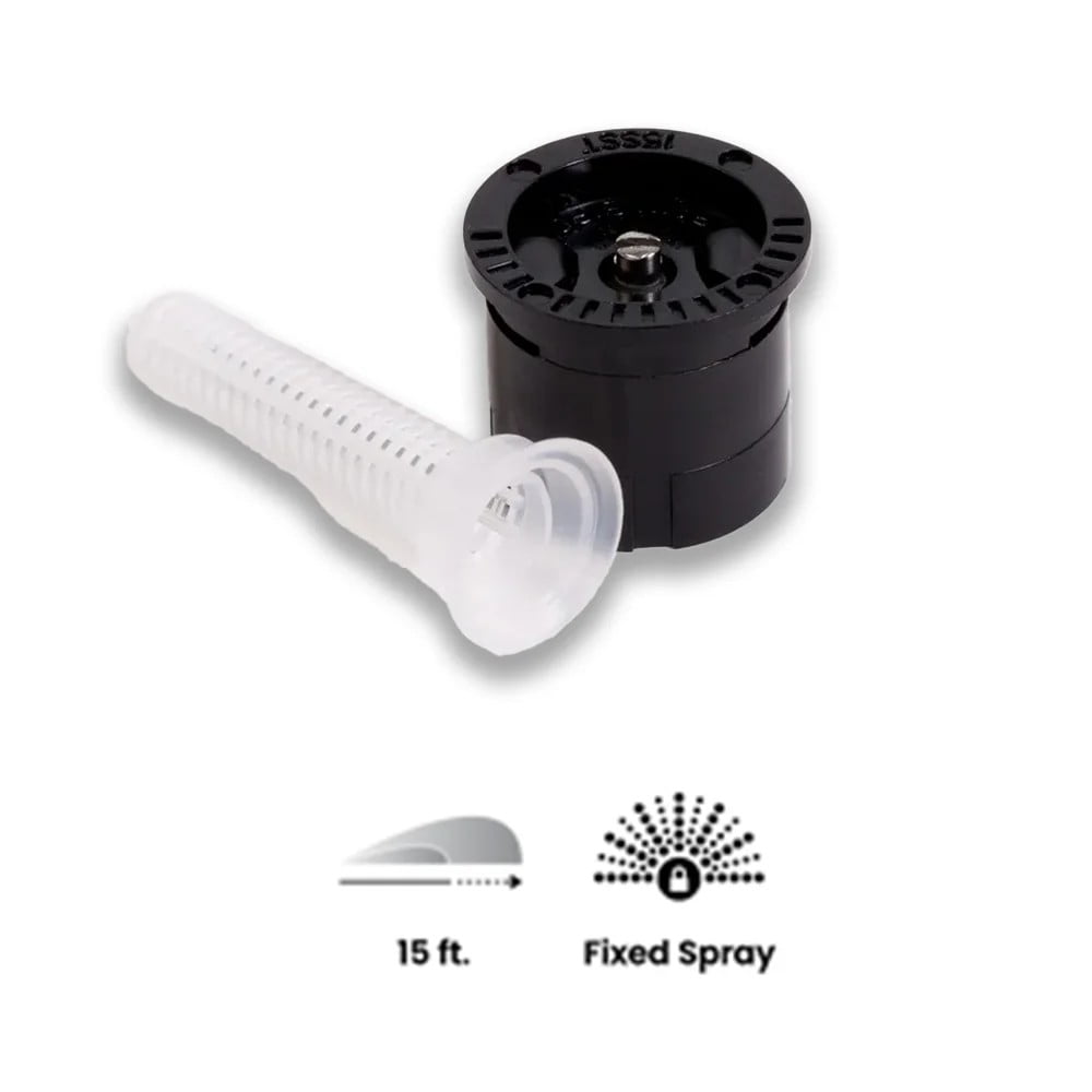 (25) Rain Bird 15SST Side Strip Spray Sprinkler 15' Nozzles Upward (30°)