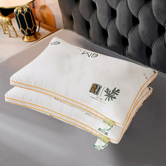 Oreiller d'Hôtel, Staron 2026 Oreiller Doux et Soutenant en Alternative au Duvet, Noyau de Qualité Hôtelière pour Dormeurs sur le Dos, le Côté et le Ventre, Hypoallergénique, Lavable à la Machine, Jaune