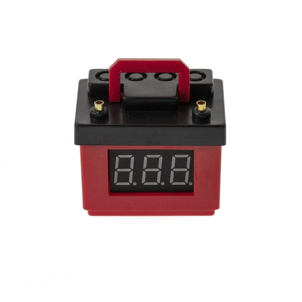 Control remoto Decoraciones de alarma de batería de bajo voltaje Reemplace el modelo de simulación de pieza Modelo de vehículo Repuestos Repuestos Montaje de automóvil ROJO 1/10 1/8 Methold FN001155-03