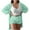 Mint Green, variant on Women Fuzzy 3 Piece Outfit Pajamas Fleece Hooded Cardigan Outwear Sleeveless Crop Tops Shorts Nightwear Set Pink