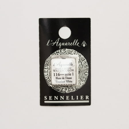 UPC: 3046450113669 | Sennelier French Artists Watercolor Half Pan Titanium White S1