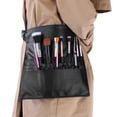 thumbnail image 4 of Bolsa para brochas de maquillaje, organizador de brochas de maquillaje cosmético de PU negro profesional, bolsa para brochas de maquillaje, máxima confiabilidad, 4 of 9