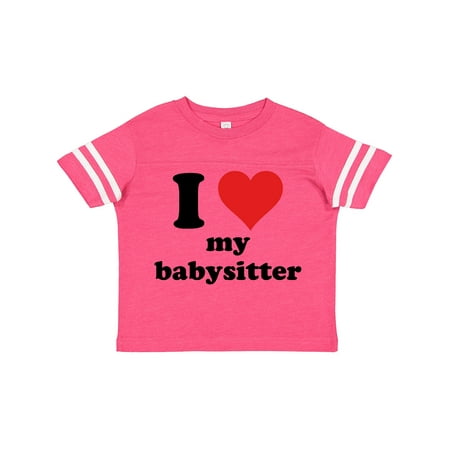 

Inktastic I Heart My Babysitter Gift Toddler Boy or Toddler Girl T-Shirt