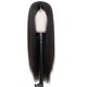 thumbnail image 4 of Peluca de mujer de pelo largo y liso de fibra química, peluca negra, peluca negra larga y recta, 4 of 5