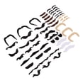 thumbnail image 2 of Artificial Eyebrow Beard, Comfortable Safe Soft Flannel Firm Connection Funny  Adhesion Fake Eyebrow Beard Set Easy To Remove  For Theme Party, 2 of 8