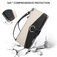 thumbnail image 3 of Case For IPhone 17 Pro Max/17 Pro/17 Air/17, PU Leather Shell With Adjustable Detachable Lanyard Card Slot Kickstand Cover, 3 of 7
