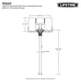 thumbnail image 3 of Lifetime Adjustable Bolt Down Basketball Hoop (60-Inch Tempered Glass), 3 of 9