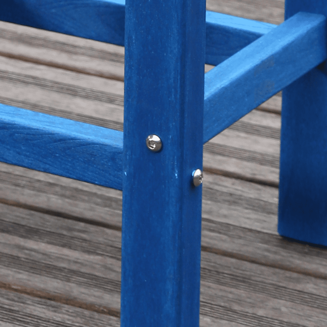 Outdoor Bar Chair, Heightened High Seat Stool for Garden Patio Outdoor Bar Area, Navy Blue