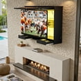 thumbnail image 6 of Linnnzi 55.9" Weatherproof Wood Outdoor TV Enclosure (Up to 58" TV) with Lockable Cover & Dual-Arm Mount, 6 of 12